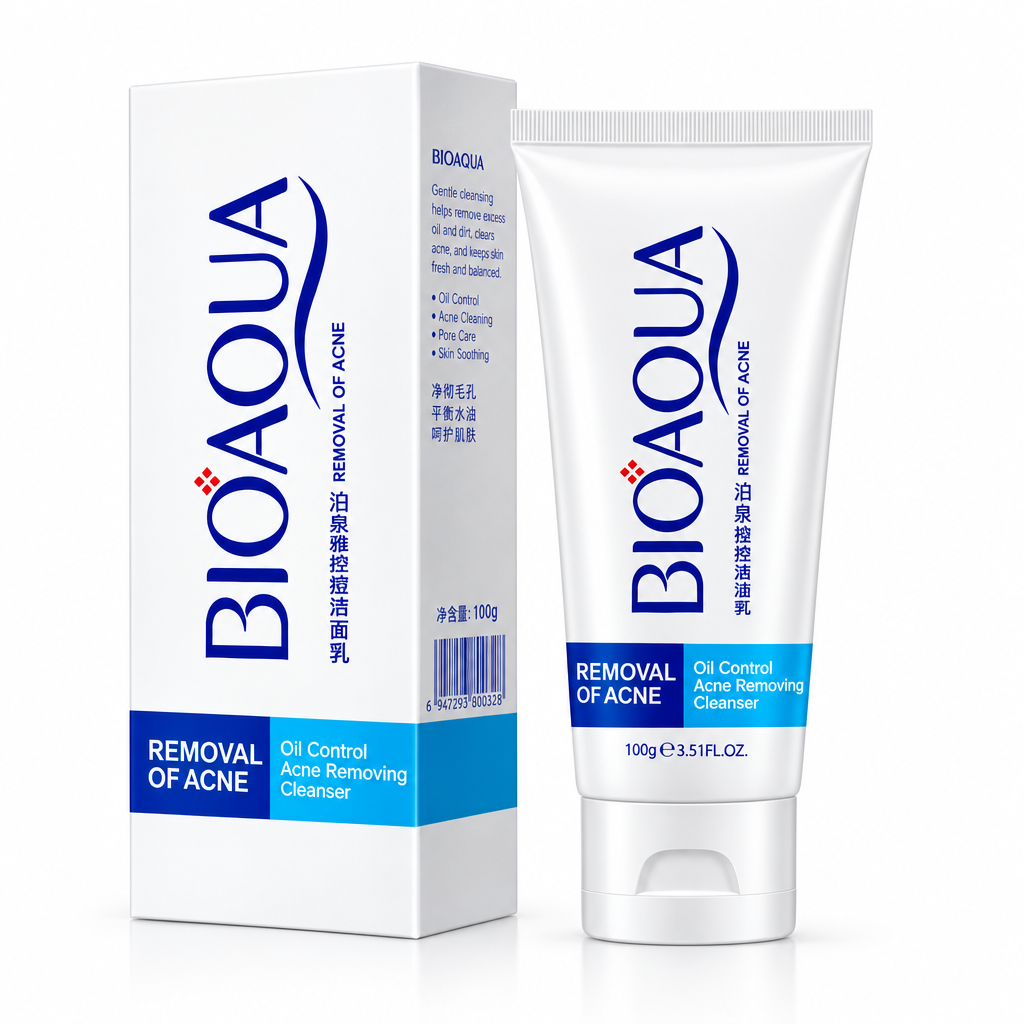 BIOAQUA Limpiador Facial Anti-Acné Control de Grasa 100g